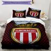 3pcs Duvet Cover Set (1*Duvet Cover + 2*Pillowcase, Without Core), AS Monaco Print Soft All‑Season Bedding Set, Home Bedroom Decor Gift