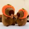 New Water Guinea Pig Plush Toy Hooded Stretched Kapibara Doll Persimmon Peanut Doll Exchange Gift Bear
