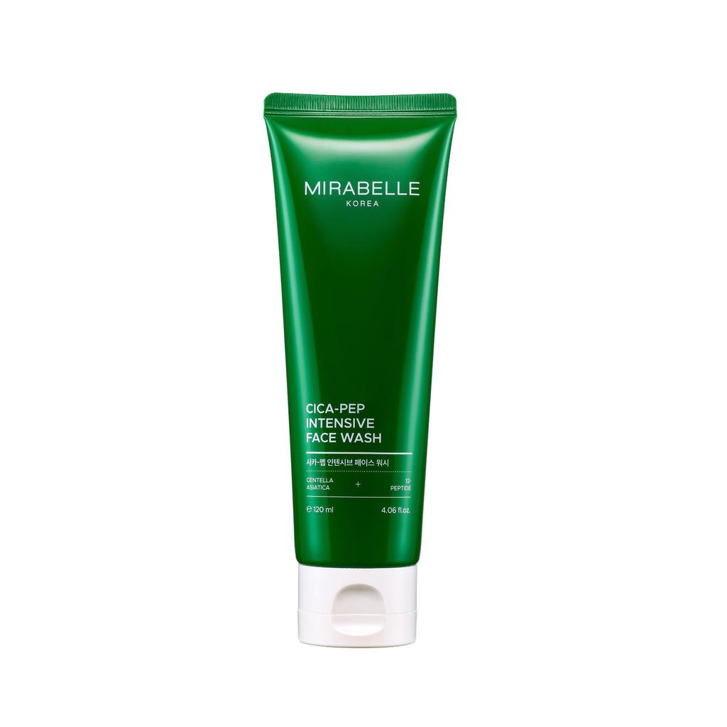 Mirabelle Korea Cica-Peptide Intensive Face Wash 120ml | Korean Gentle Hydrating Cleanser for All Skin Types | Soothing, Barrier Repair & Anti-Agin