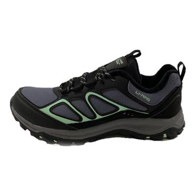 Li Ning Synthetikleder Bequem Mode Rutschfest Abriebfest Leicht Niedrig geschnitten Freizeitschuhe Herren Freizeitschuhe Schwarz Grau AGCR461-62
