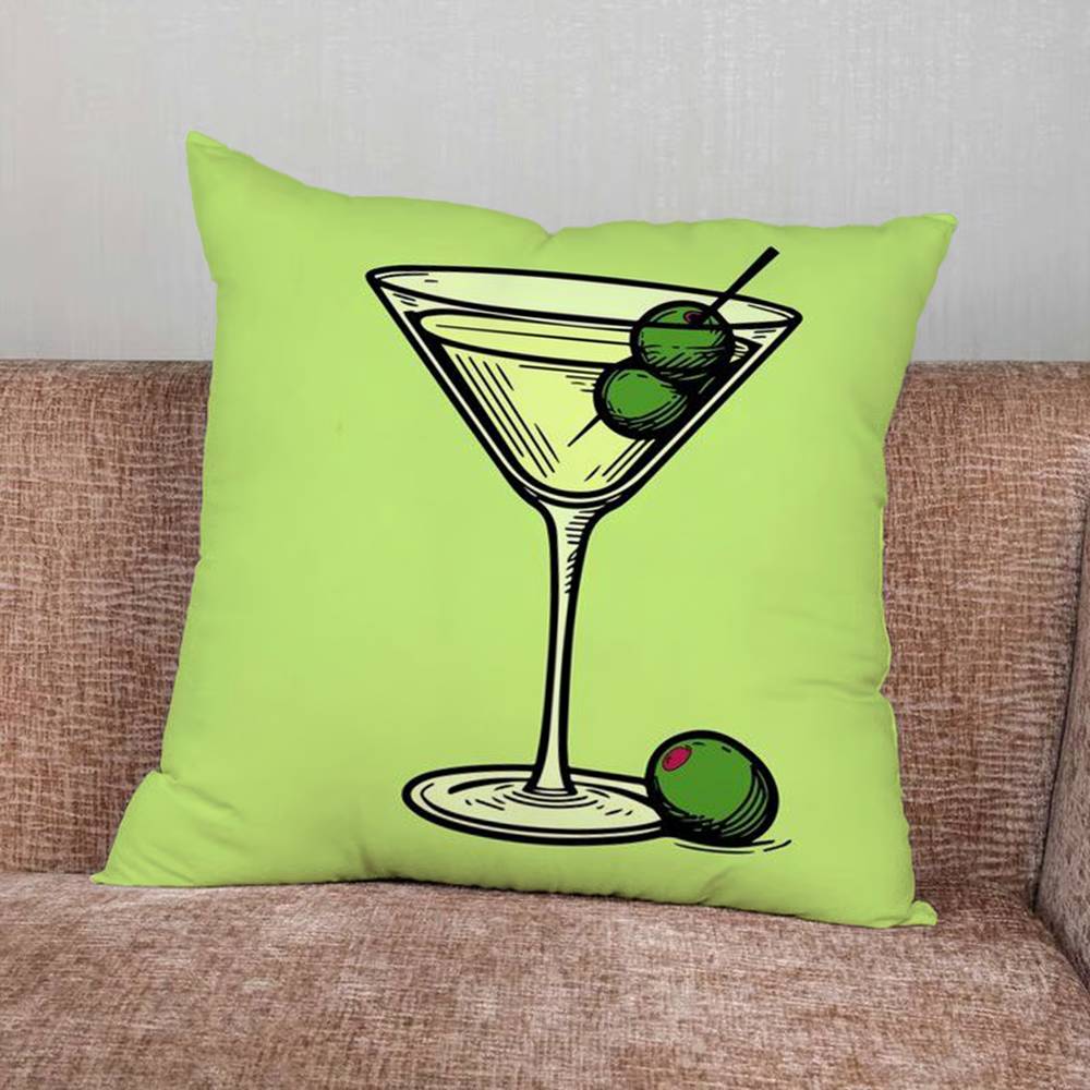 Cocktail Art Pillow Case Pillowcase Home Sofa Cushions Car Cushions Pillowcover Office Pillowshell Pillow