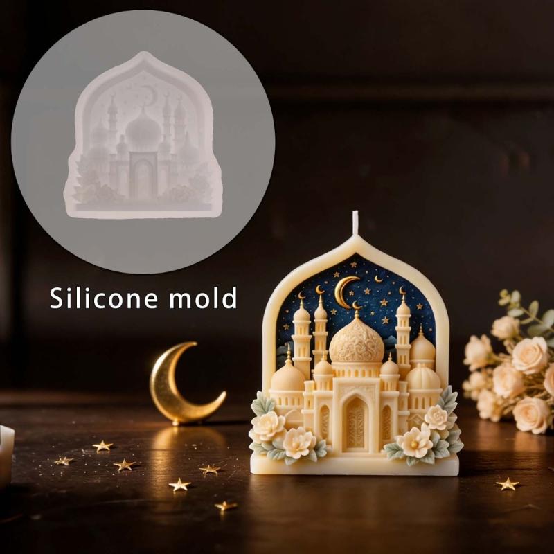 Flexible Palazzo Silicone Candle Mold Soap Making Tool DIY Craft Projects Holiday Decorations Simple Demolding