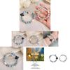 Adorable Resin Dog Couple Bracelet Handmade Ceramic Beads Fresh Summer Jewelry