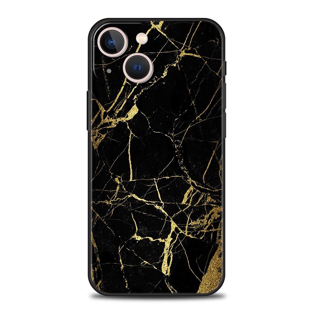 Vintage Marble Phone Case Cover for iPhone 17 16 15 14 13 12 11 Pro Max 17 Air Plus Shockproof Soft TPU Shell Fundas Capas Bags