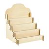 Card Display Holder Multi Tier Wooden Greeting Stand Comic Book Retail Table
