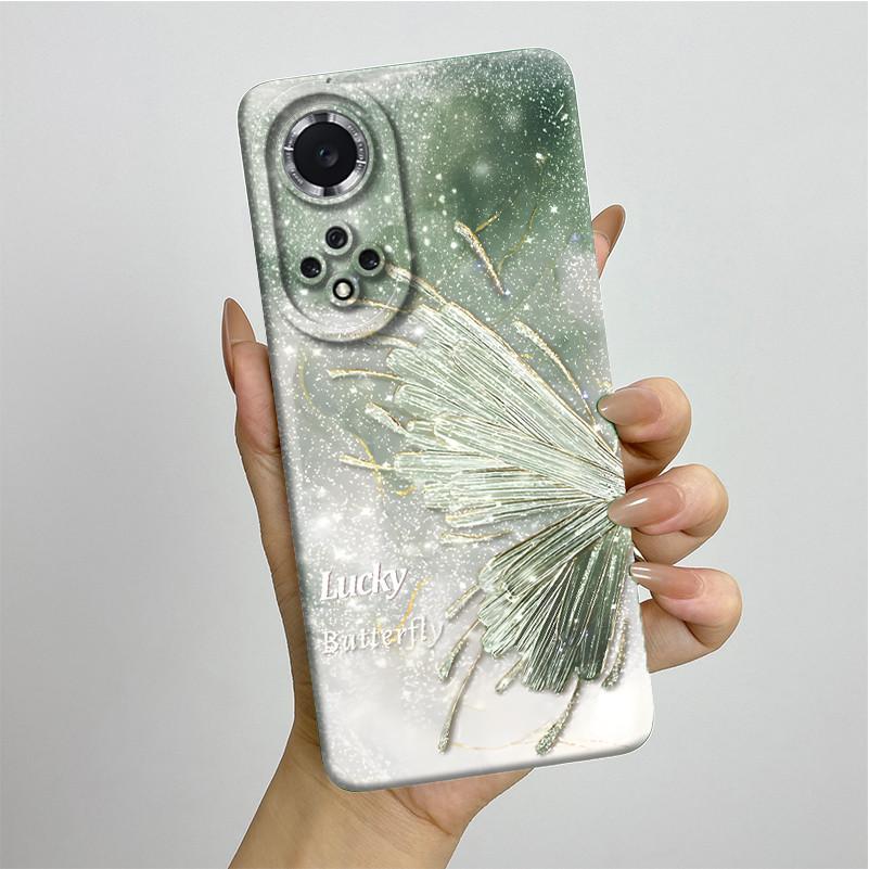 For Huawei Nova 9 / Honor 50 Phone Case NAM-LX9 NTH-NX9 Soft Silicone Sweet Painted Protective Back Cover Cute Printed Casing