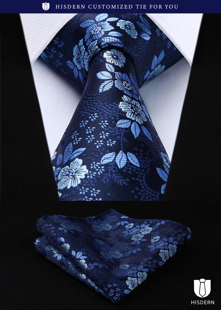 Paisley Pattern Chief Set of Floral Job Business Gift [HISDERN] Necktie, Men's Necktie, 5, Wedding, Stylish, Pattern, Necktie, Brand, Hunting,