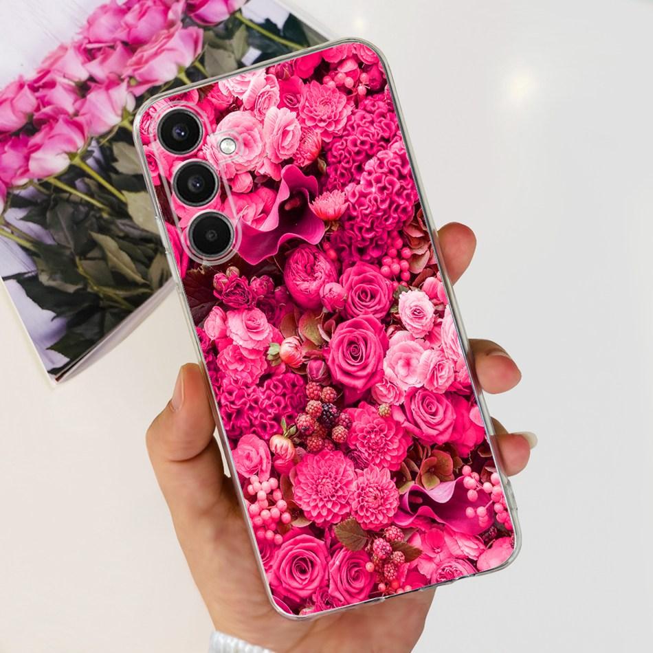 For Samsung Galaxy A24 SM-A245F Phone Case Stylish Cat Painted Soft Silicone TPU Cover For Samsung A24 A34 A54 A346B SM-A546B