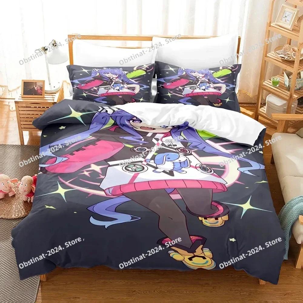 3D Anime Uma Musume Pretty Derby Twin Turbo Bedding Set Printed With Pillowcase Duvet Cover Soft Single Double Queen King Size