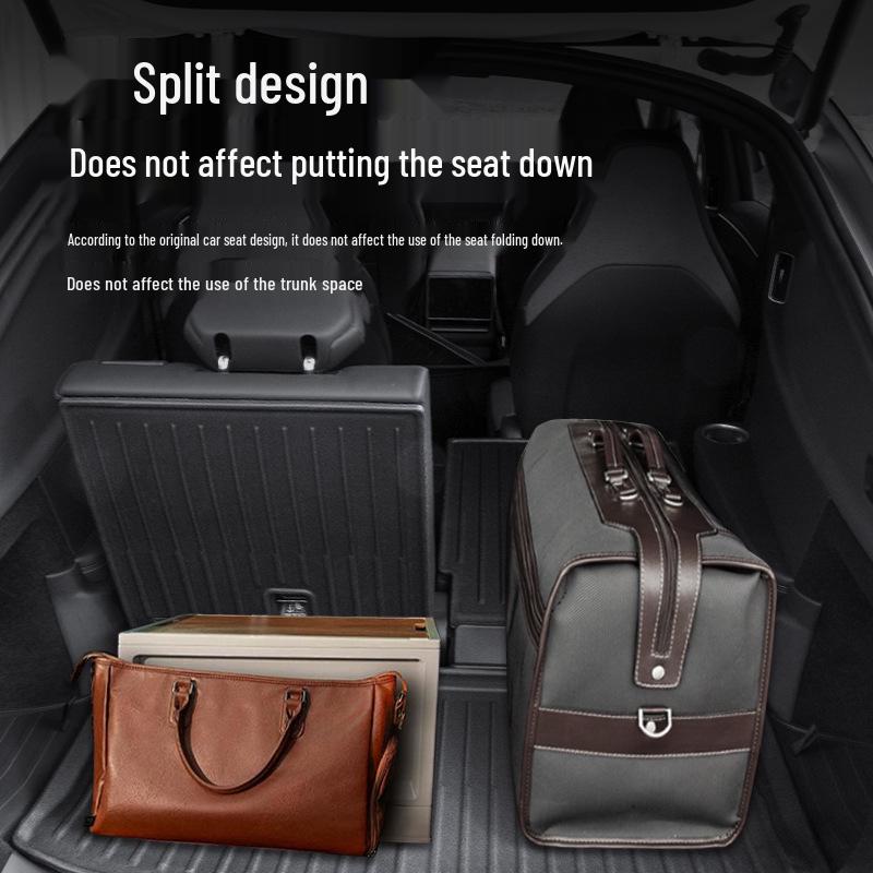 Tesla Model Y 6-Seater Front & Rear TPE Trunk and Seat Back Mats.