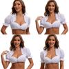 The Munich Oktoberfest Costume White Polyester Traditional Dress For Women