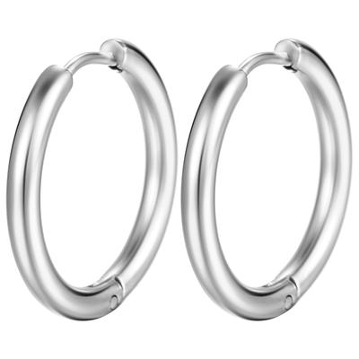 Hoop Earrings Unisex Fashion Smooth Hoop Earrings