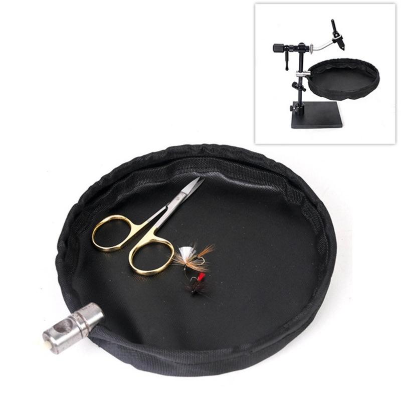 Strumento per Costruzione di Mosche Sacchetto Porta Rifiuti Cestino per Rifiuti Pesca a Mosca Borsa Porta Morsetto da Pesca Accessori per Attrezzatura da Pesca Durevole