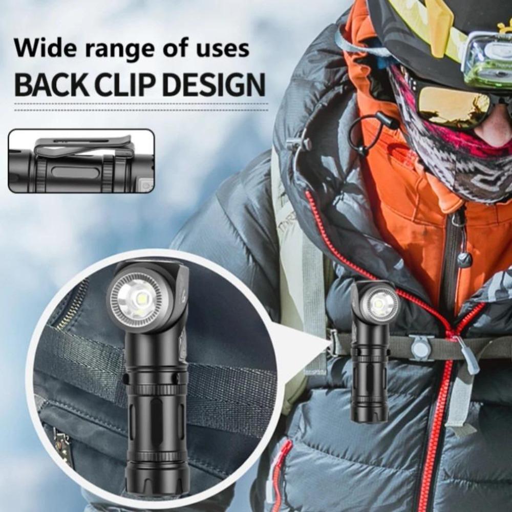 10000LM 2-in-1 LED Flashlight 90°Twist swivel Headlamp Super Bright Camping Lamp Outdoor Working Hiking Emergency Headlight Magnet Torch