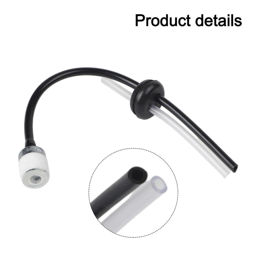 Fuel Filter with Hose Pipe Line for Petrol For Trimmer Brush Cutter Chainsaw Suitable Replacement for Fuel System