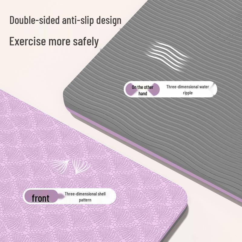 Foldable Non-Slip TPE Yoga Mat - 80% Off, Large Outdoor Portable Fitness Mat, Thickened for Sleeping, Lunch Breaks, and Sports