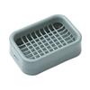 Creative Grid Soap Dish Thickened Double Layer Drain Soap Dish Bathroom Laundry Soap Rack Storage Rack