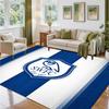 Sheffield Wednesday Design Crystal Velvet Rug Soft Decorative Mat for Bedroom Entrance