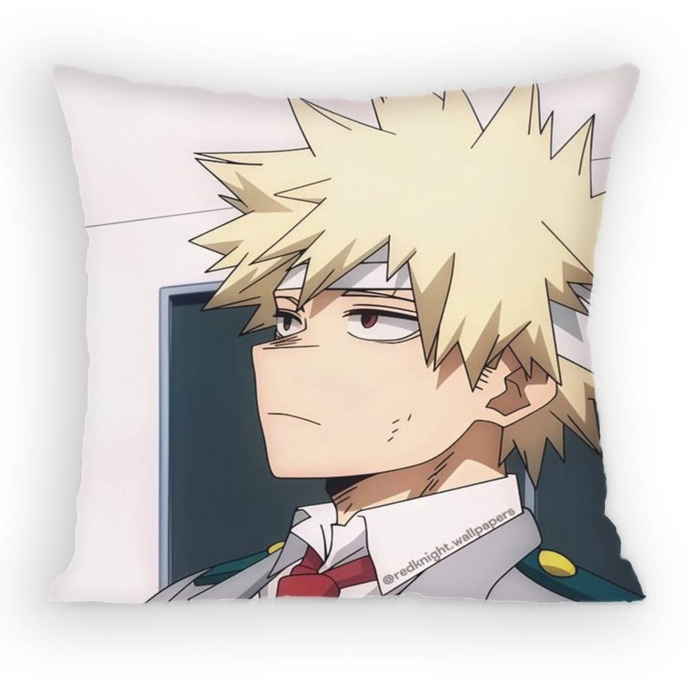 Federa Cuscino Personaggio Anime Cartone Animato Katsuki Bakugo Divano Soggiorno Camera da Letto Testiera Schienale Cuscino Cuscino Quadrato Ora del Sonnellino