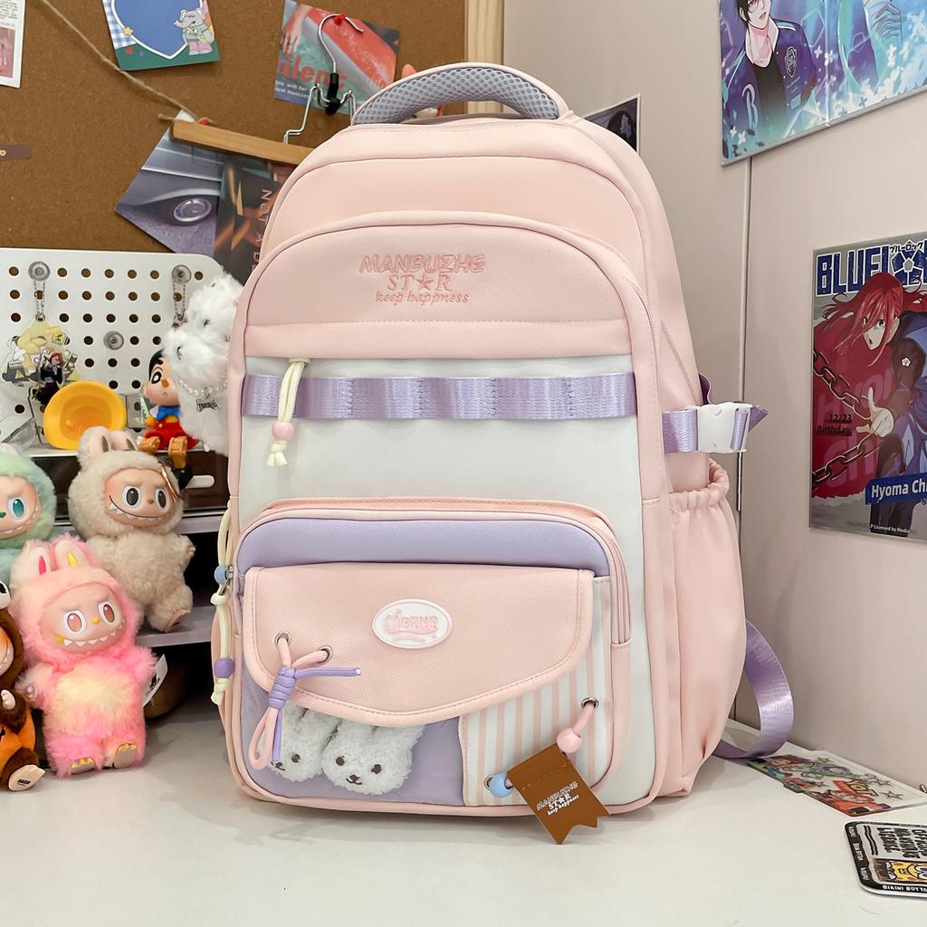 female junior high school students Mori cute backpack versatile campus small fresh student large capacity backpack tide