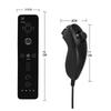 For Wii/Wii U Wireless Controller Set – Left Nunchuk Joystick / Right Vibration Remote with Silicone Cover & Wrist Strap