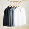 Men's long-sleeved shirt solid color shirt men's slim fit large size shirt jacket