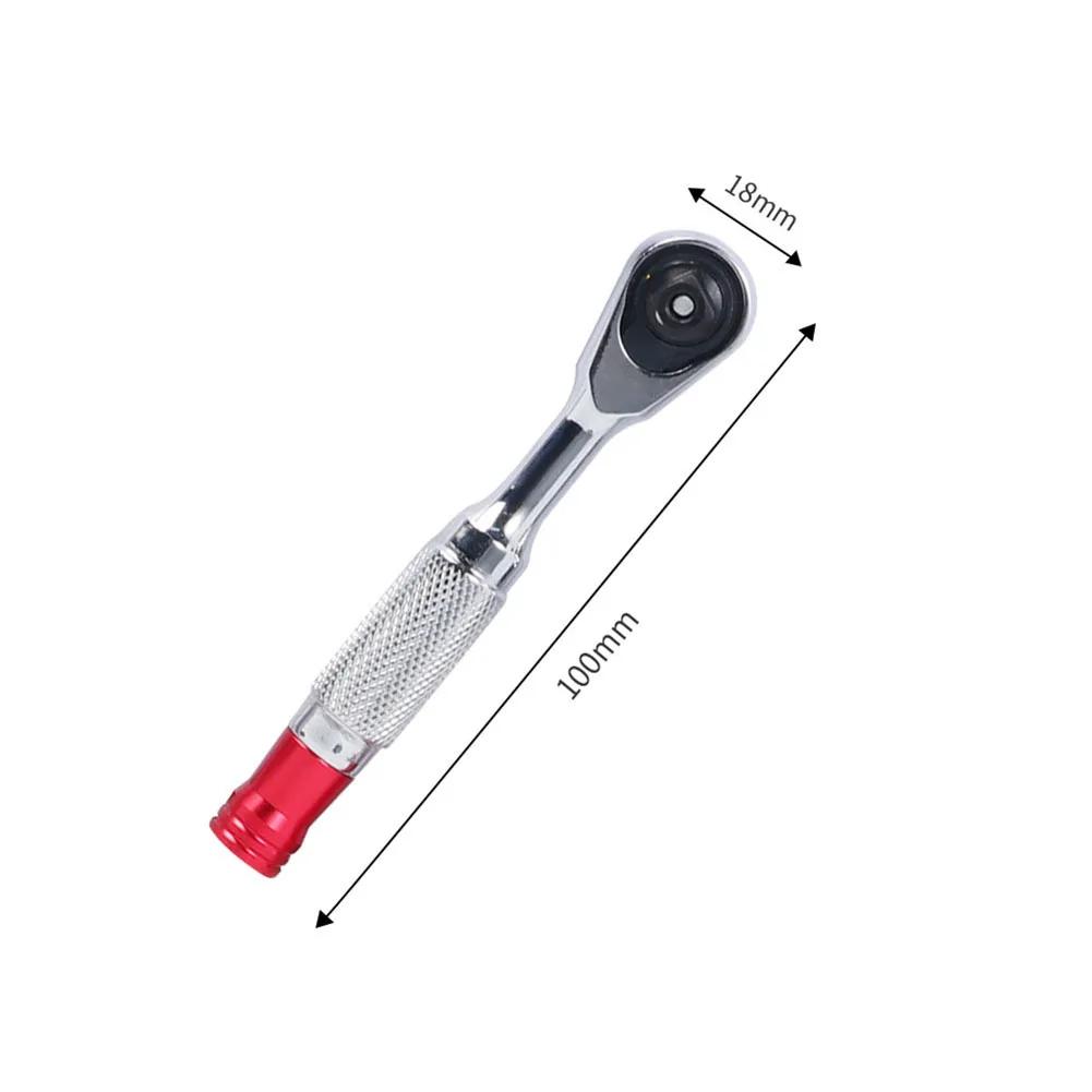 Mini Torque Ratchet Wrench 85mm/100mm Socket Wrenches Repair Tool Magnetic Ratchet Socket Spanner Remover Hand Tools