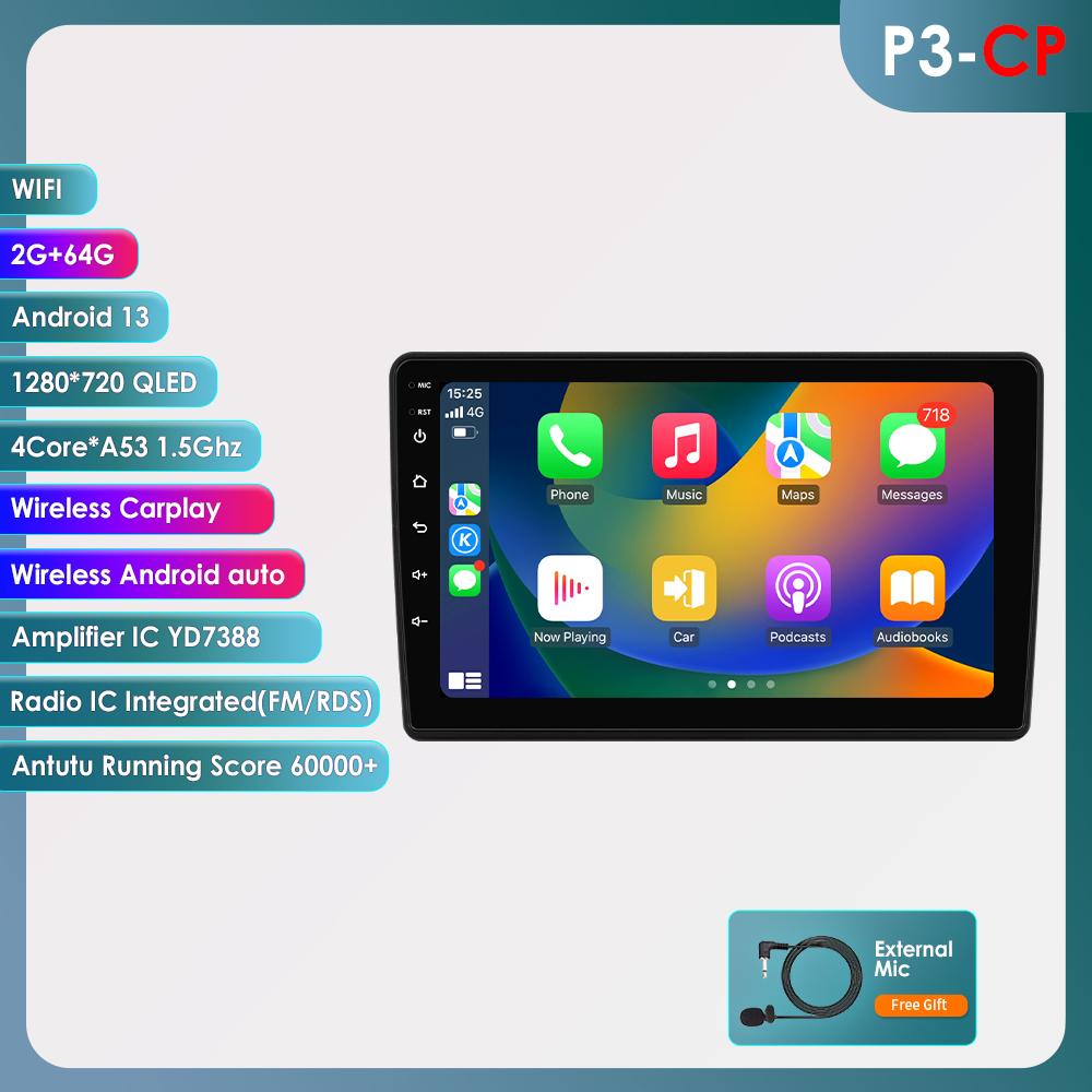 OSSURET 2Din Android 13 Car Radio for Fiat Ducato 2006-2022 Peugeot Boxer Citroen Jumper 2 Multimedia Video Player Carplay 4G Navi Intelligent RDS GPS