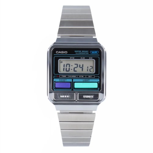 

CASIO Casio Standard Cheap Casio Classic Watch, Unisex, Men s and Women s, Metal, Silver, A120WE-1A