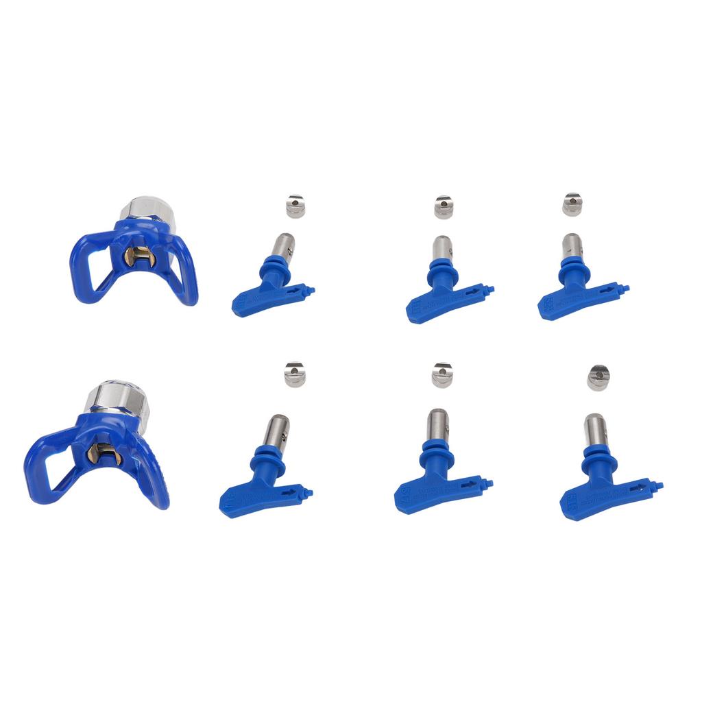 Airless Sprayer Spray Tip Set 211 315 417 517 515 523 Airless Sprayer Nozzle with 2PCS Nozzle Seats Set Blue