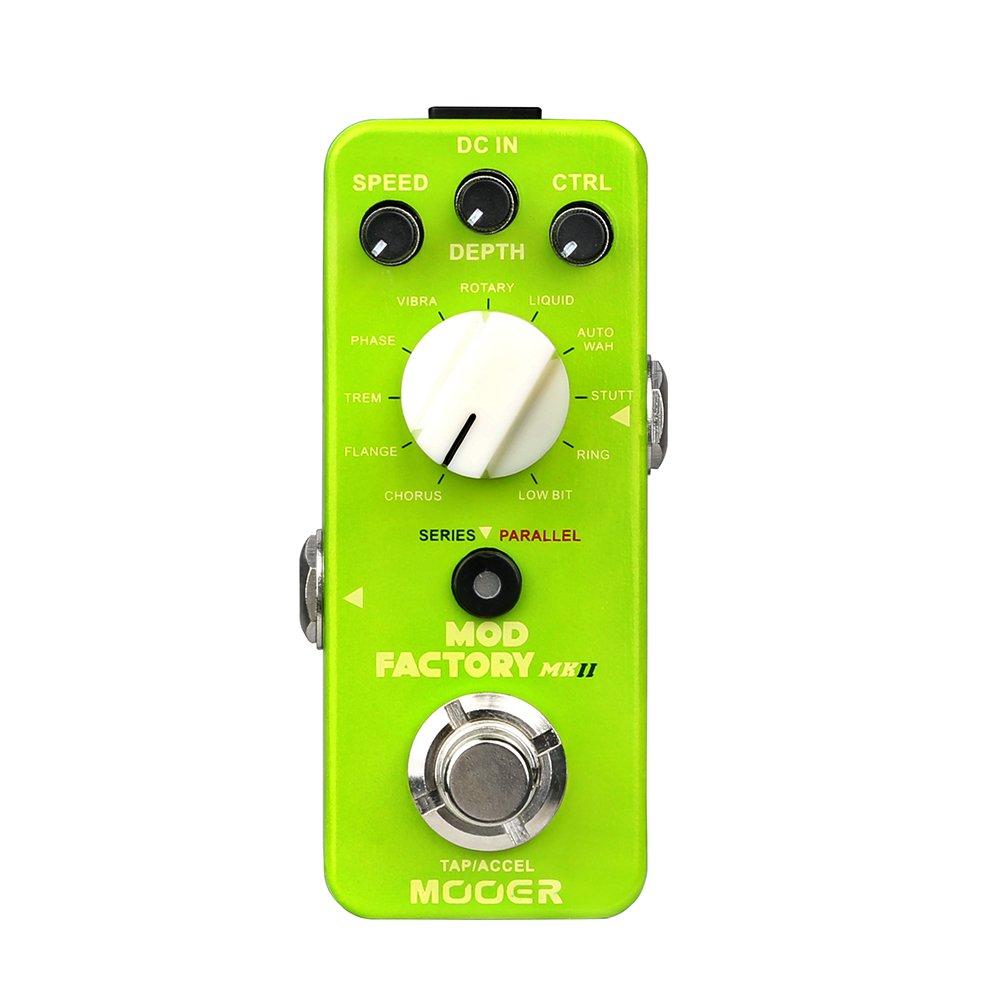 MOOER-Electric Guitar Effects Pedal MTU1,MEQ1,MOD1,MPH1,MPS1,MCS2,MOC1,MBD2,MME2,MDS2 True Bypass for Guitar Bass