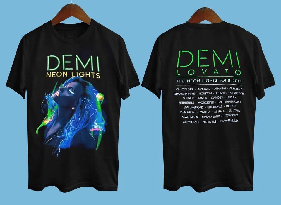 2014 DEMI LOVATO Neon Lights Tour 2014 USA Tour All Size S -4XL Shirt
