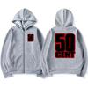 Rapper 50 Cent The Massacre Grafiche Classiche Album Felpa con Zip Unisex hip hop punk streetwear Felpa Uomo donna Cappotto in Pile