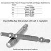 Pack Of 6 Sturdy Magnetic Double Head Hex Bits High Strength Alloy Steel Magnetic Hex Bits For Versatile Applications