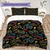 1PC Game Theme Bedding Quilt Set Quilt Cover Pillowcase Home Decoration Birthday Gift (1 * duvet cover + 2 * pillowcase, without core)A5