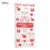 Valentines Day Treat Bag Candy Goodie Party Supplies Pink Heart Plastic Wrap Chocolate Biscuit Cookie Cellophane Package