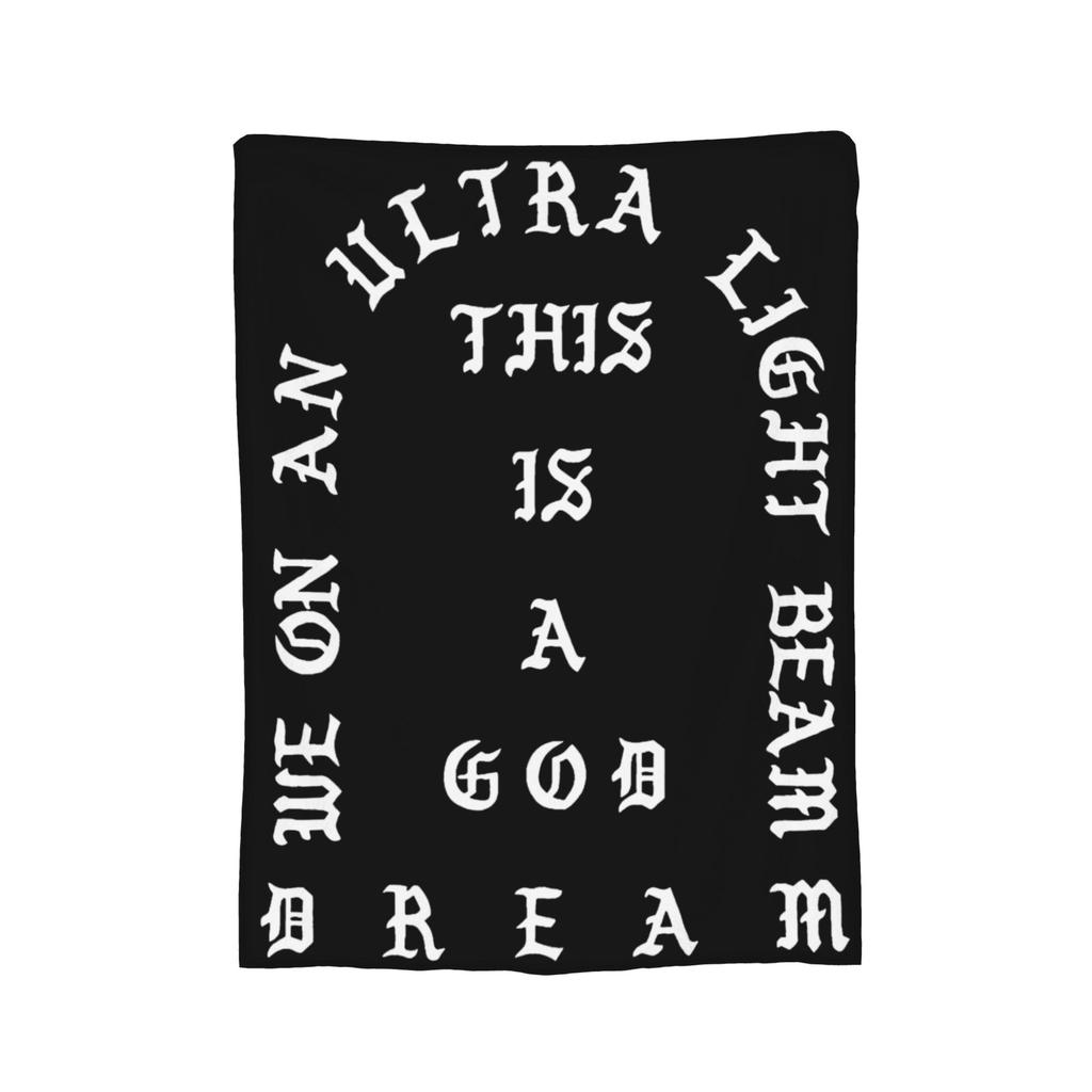 Kanye West Blanket Fleece Spring/Autumn Cute Bear Multifunction Lightweight Throw Blanket for Home Bedroom Quilt