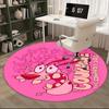 courageous dog, Chair mat Round Rug Office carpet, Non slip, Suitable for Living Rooms, Bedrooms decor.1205168a