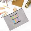 Merci AESH Printed Makeup Bag Travel Toiletry Organizer Female Neceser Cosmetic Pouch  School Pencil Bags Best Gifts for AESH