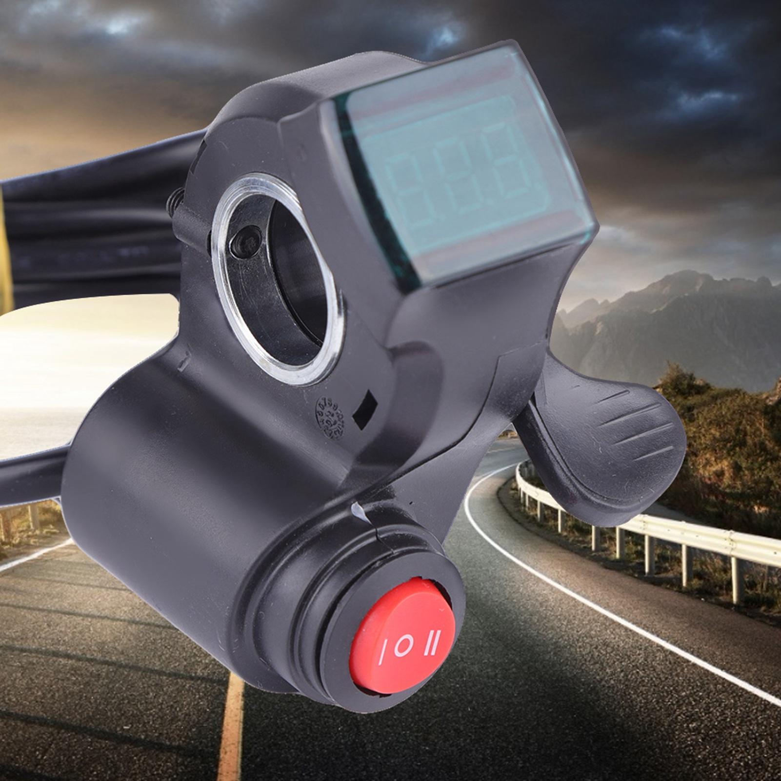 

Дроссельная заслонка под большой палец, ЖК-цифровой индикатор заряда батареи, 3-скоростной переключатель