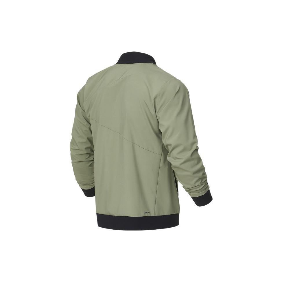 New Balance Sport Jacket Asia Sizing 'Green Black' Men's AMJ21010-OLF