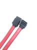 SATA III Cable SATA III 6.0 Gbps 7pin Female to Downward Right Angle Female Data Cable with Locking Latch for 2.5'' SSD,3.5''HDD