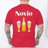Spanish Unisex Novio Futuro Tees: Back Print Graphic Tops Team Groom Squad Tee 2026 Fashion Bachelor Party Single Farewell T-shirts