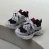 Kids Mesh Sneakers School Outdoor Play Lightweight Slip-On Running Shoes With Hook Loop Closure Fall