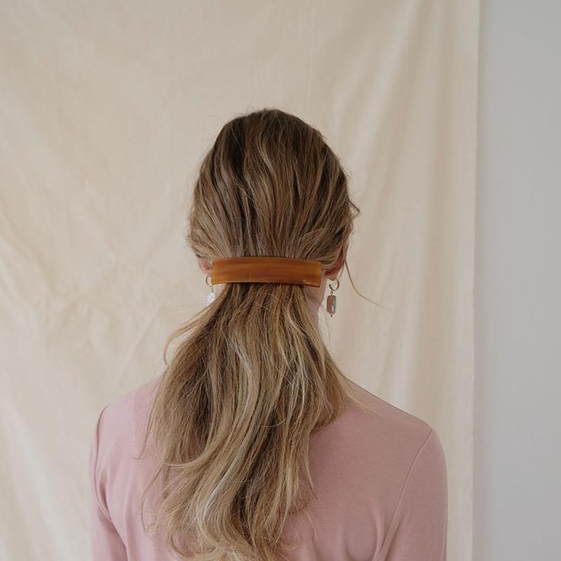 Elegant 10.2cm Square Hair Clip For Women Vintage French Style Minimalist Design In Soft Green And Multifunctional Colors For Effortless Style