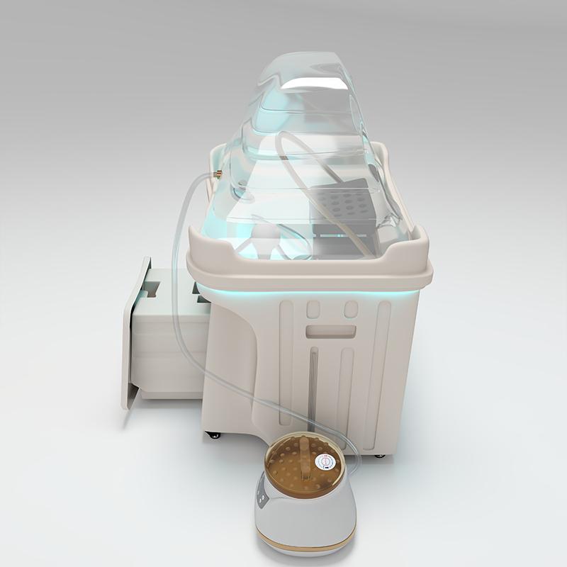 EU Warehouse Water Circulation Head Spa Shampoo Chair, Hairdressing Chair. Portable Small Shampoo Station, Chair Mobile Therapy