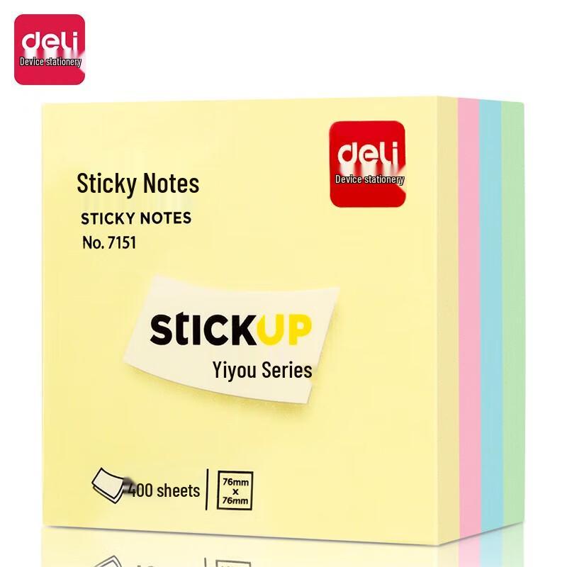 Deli Colorful Square Sticky Notes