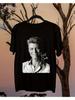 Vzácné tričko s potiskem portrétu a podpisem pro muže, Perfektní dárek k narozeninám pro nenucené hudební nadšence - Bowie oblečení - Pánské Sum...