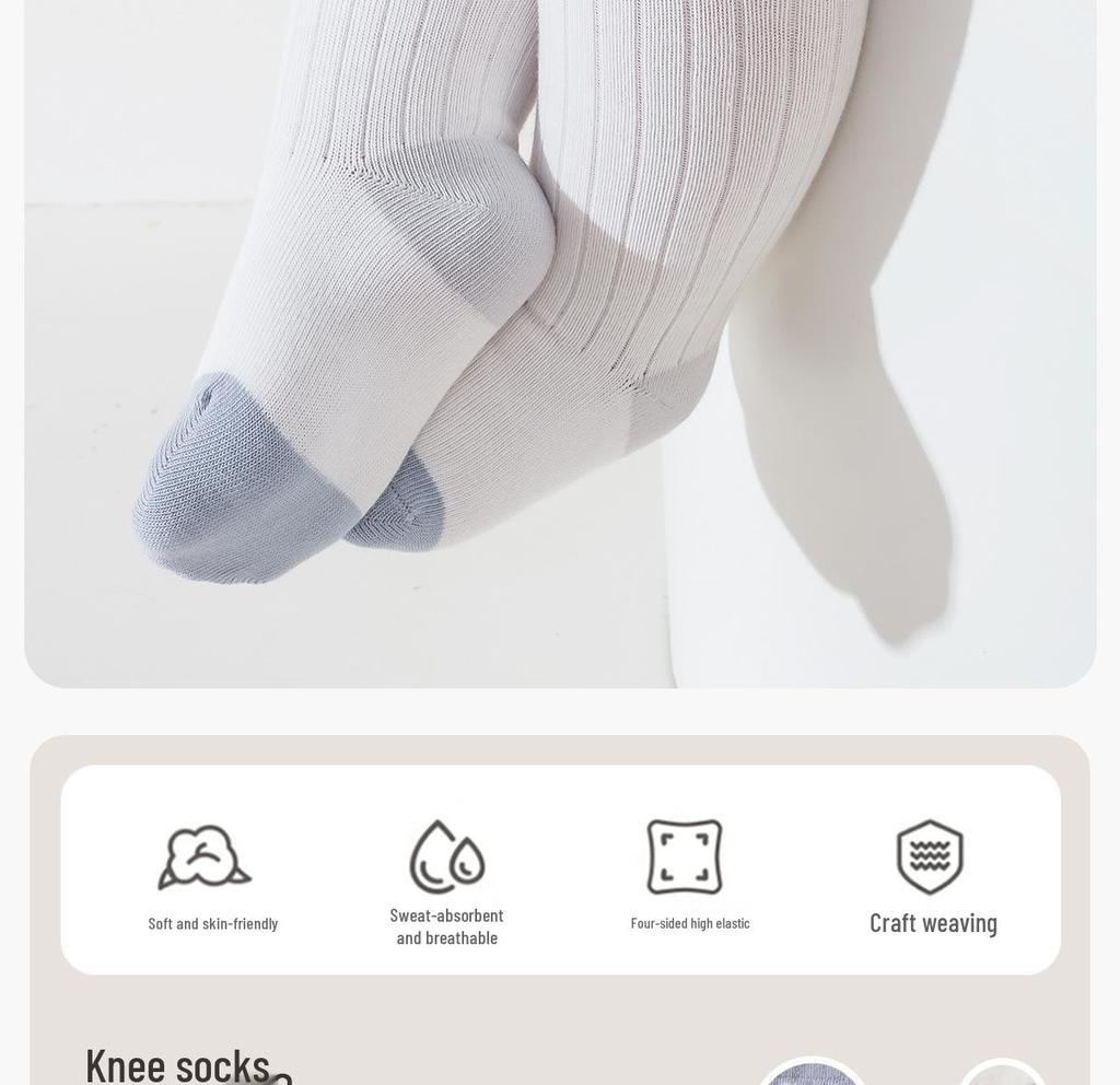 Infant Knee-High Cartoon Socks: Pure Class A Cotton, Non-Binding, Perfect for Spring, Autumn & Winter