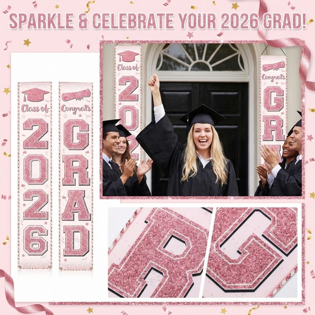 Graduation Banner Graduation Decoration Banner For Party Atmosphere Graduation Party, Class Reunion Decoration